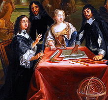 Queen Christina (left) and René Descartes (right)